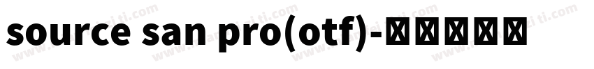 source san pro(otf)字体转换